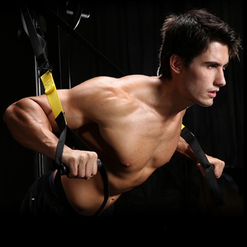 เชือกต้านแรง Training อุปกรณ์เชือกแรงต้าน ต้านทานร่างกาย เชือกคล้องเหล็ก อุปกรณ์ออกกำลังกาย total body resistance exercise