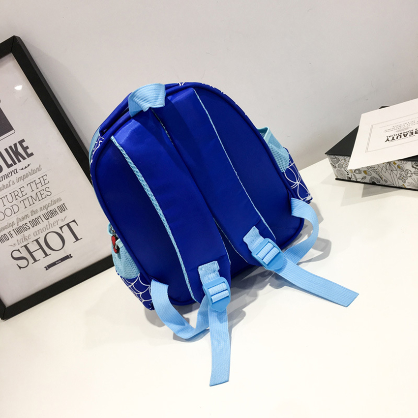 กระเป๋านักเรียนเด็ก☃▼✖The new 2020kindergarten boy boy's backpack bag spider-man  สีวัสดุ สีน้ำเงิน
