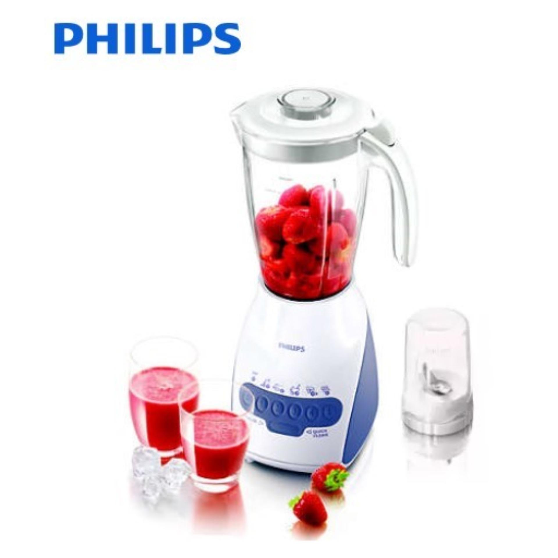 PHILIPS Viva Collection เครื่องปั่นเอนกประสงค์ พร้อมโถบดอเนกประสงค์ (600 วัตต์, 2 ลิตร) รุ่น HR2115 สีขาว