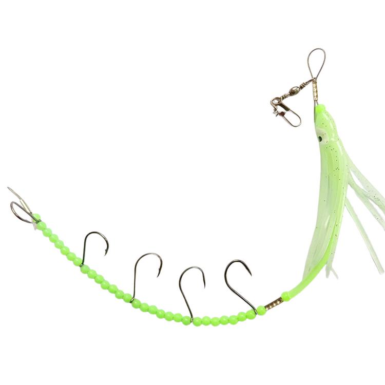 Great Leader Rig Fishing Hooks with Leader Deep Drop Rigs Fishing Tackle Leaders Rig 5 ...