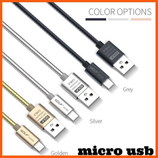 ✨✨#BEST SELLER🎉🎉 GOLF GC-38m (GILT SYNC CABLE) สายชาร์จ Micro USB รองรับ 2.4A Ultra Quick Charge อุปกรณ์จัดเก็บข้อมูล (STORAGE & MEMORY CARD ) STORAGE MEMORY CARD อุปกรณ์จัดเก็บข้อมูล Memory Card เม็มโมรี่การ์ด Compact Flash