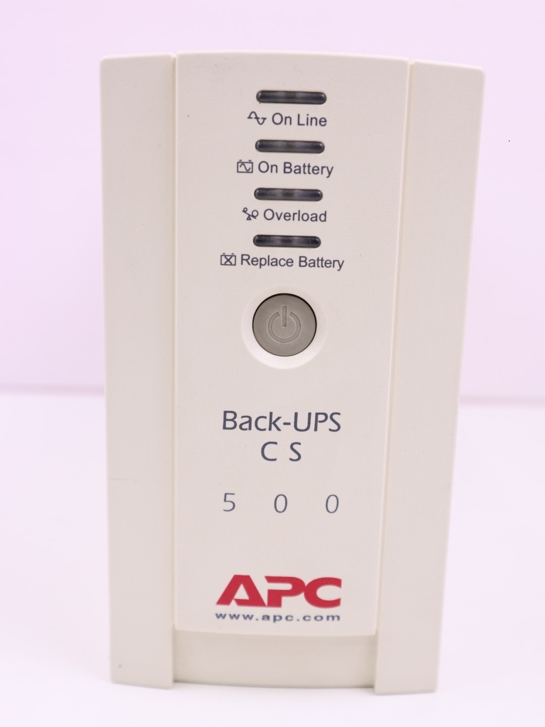UPS เครื่องสำรองไฟ APC Back-UPS CS 500VA/300W เครื่องมีแบตพร้อมใช้งาน