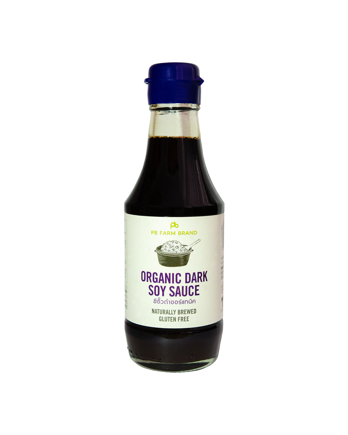 PB Farm Organic Dark Soy Sauce ซีอิ๊วดำออร์แกนิค ตราพีบี ฟาร์ม (200ml)