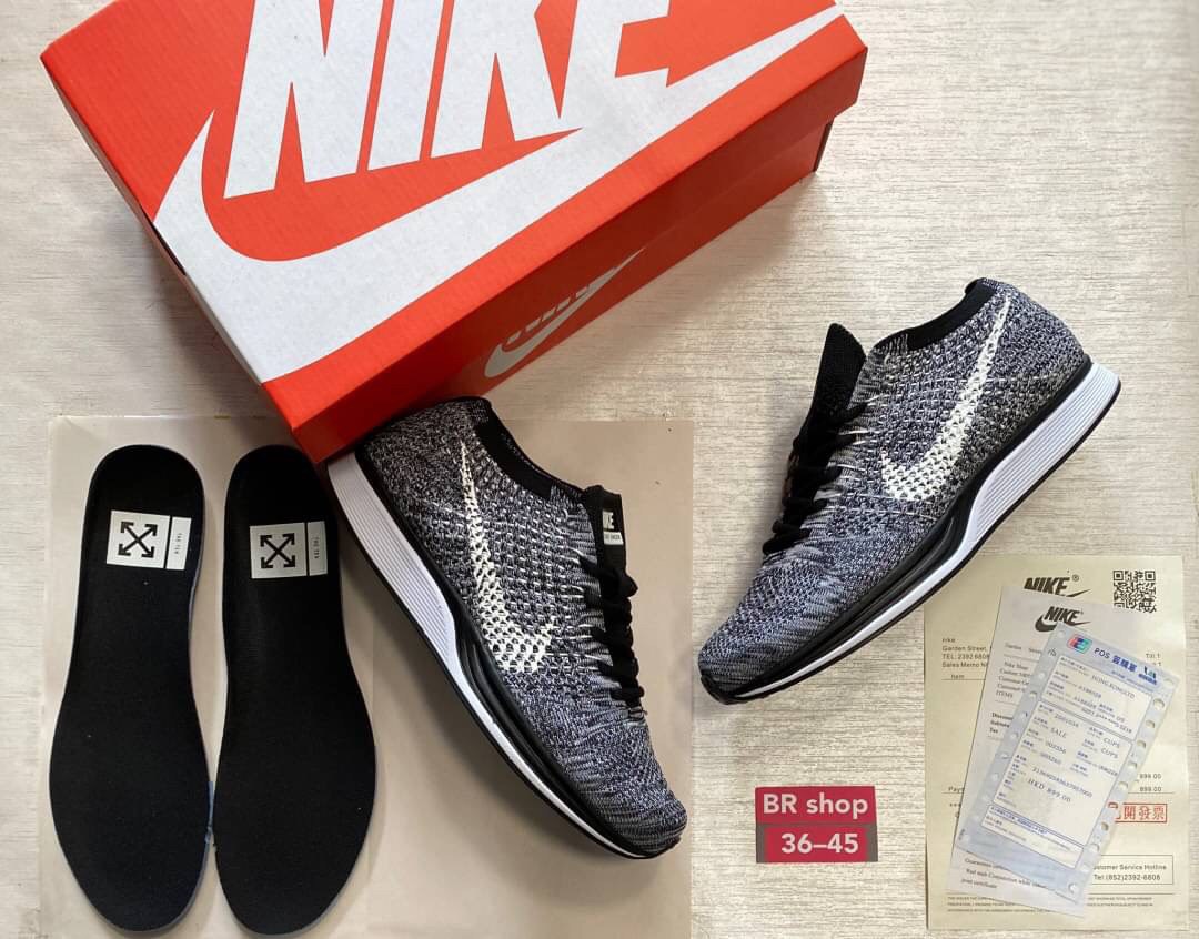 Nike flyknit racer oreo 2.0 cheap ราคา