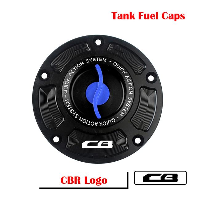 Keyless Racing Quick Release Motorcycle Tank Fuel Caps Case Gas for