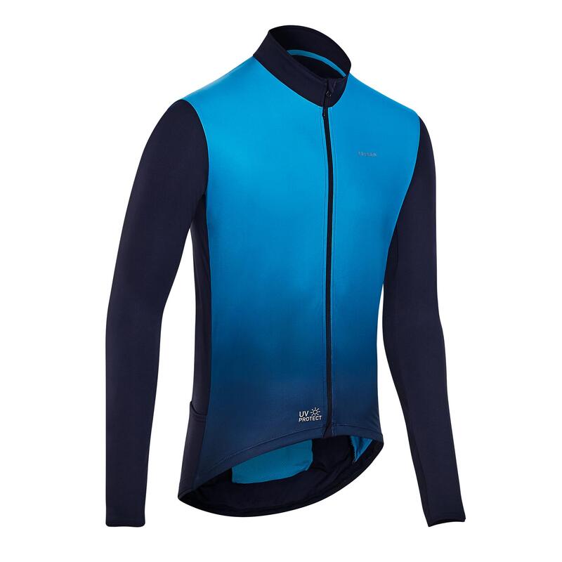 เสื้อปั่นจักรยาน เสื้อปั่นจักรยานกันแดด เสื้อปั่นจักรยานแขนยาวกันรังสียูวี รุ่น RC500 Road Cycling Long-Sleeved UV Protection Jersey