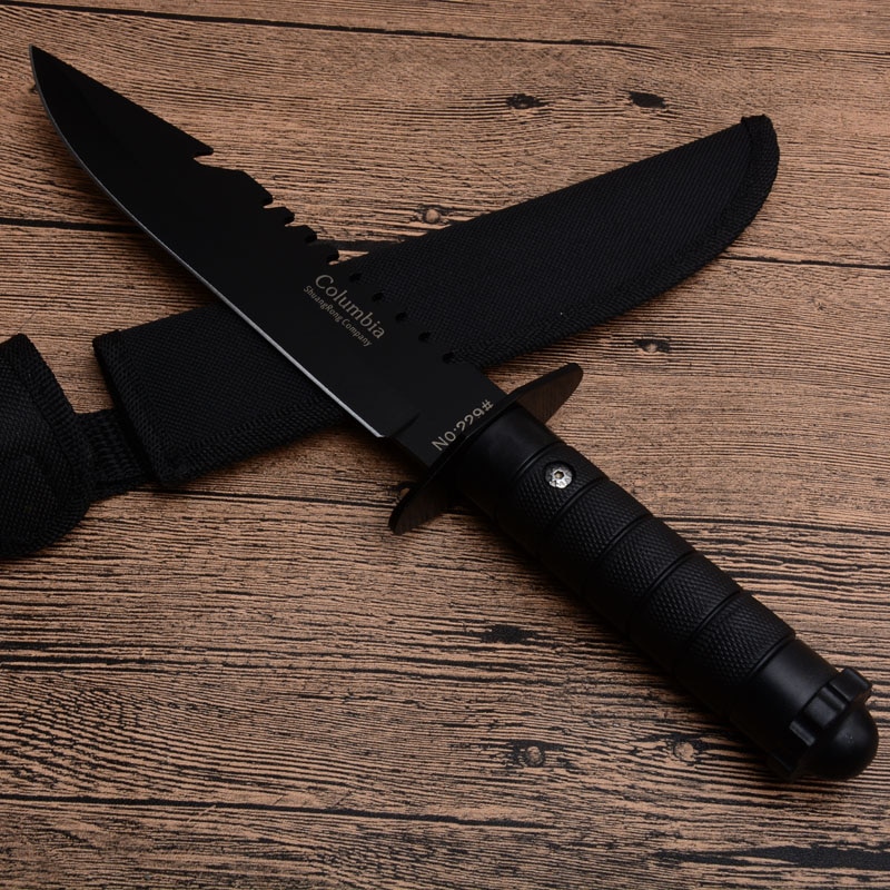 มีดพับเล็ก มีดดาบซามูไร มีดพกทหาร COLUMBIA KNIFE มีดตรง Tactical
