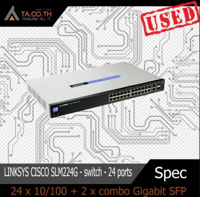 LINKSYS CISCO SLM224G - switch - 24 ports