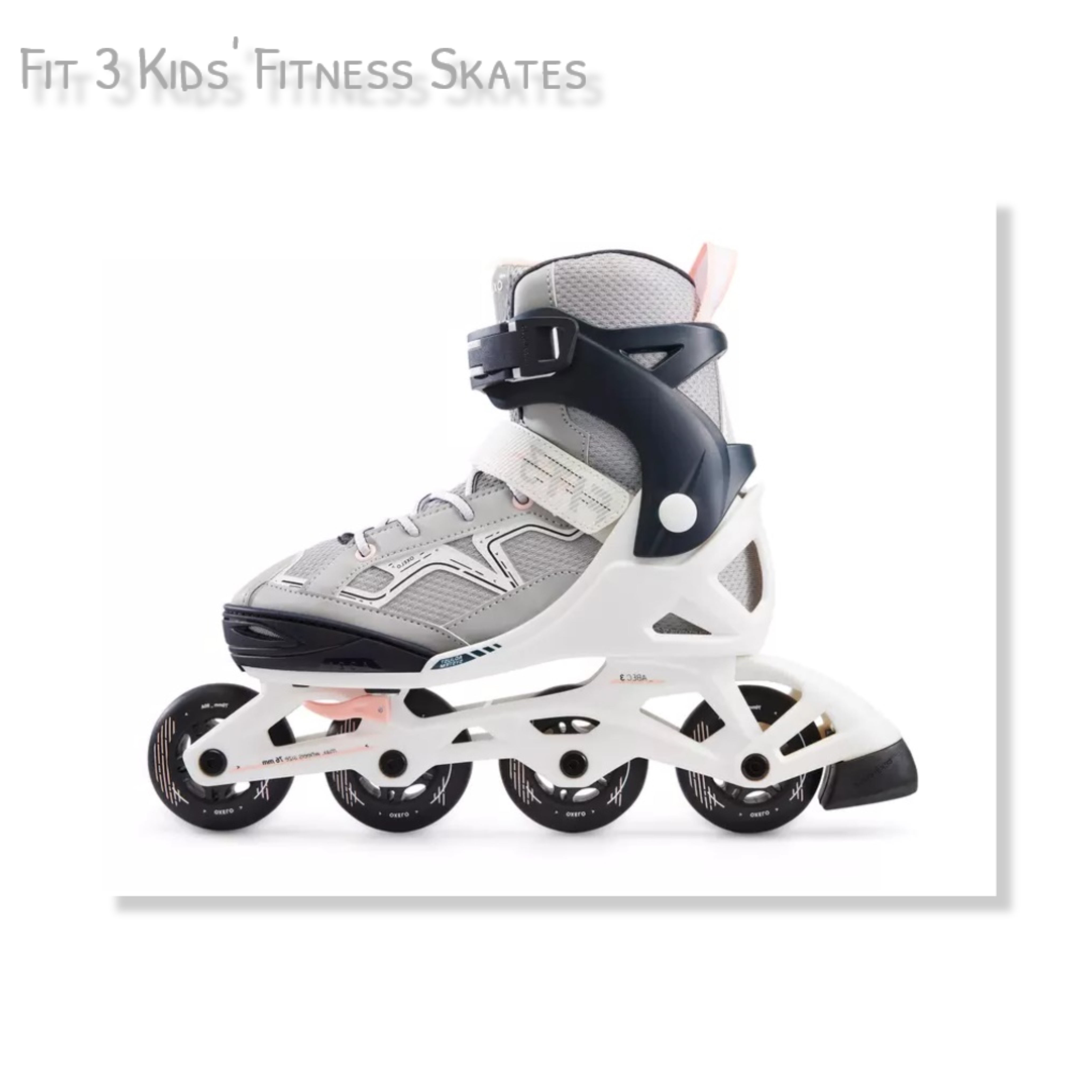 รองเท้าสเก็ต เพื่อการออกกำลังกาย สำหรับเด็ก Kids' Fitness Skates Fit 3