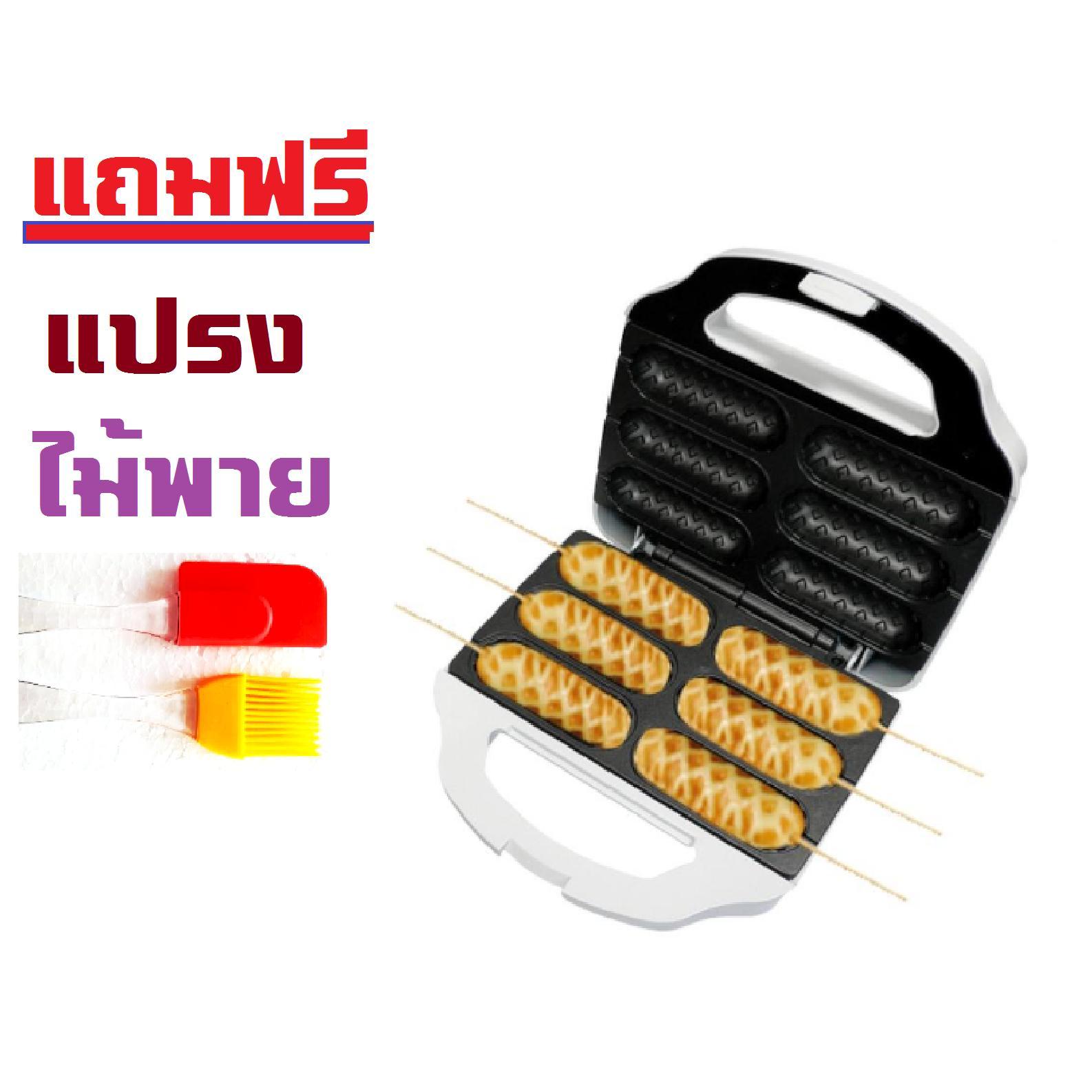 ดูภาพ เครื่องทำวาฟเฟิลไส้กรอก CASIKO CK5018 แถมฟรี แปรงและไม้พายซิลิโคน เพิ่มเติม เครื่องทำวาฟเฟิลไส้กรอก CASIKO CK5018 แถมฟรี แปรงและไม้พายซิลิโคน