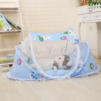 [A645] มุ้งครอบเด็กอ่อน ใช้กันยุงและแมลงต่าง ๆ พับเก็บง่าย ที่นอนเด็ก 110x60 cm Baby mosquito net