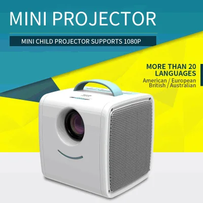 มินิมินิโปรเจคเตอร์ Home LED Projector การฉายภาพเด็ก HD 1080P