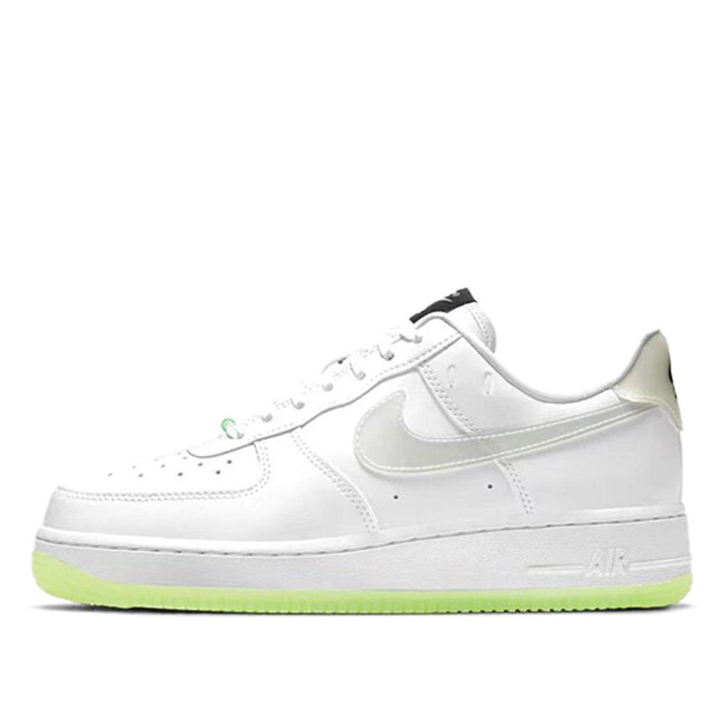 Nike Air Force1 AF1白绿 笑脸夜光 空军低帮休闲板鞋 CT3228-100