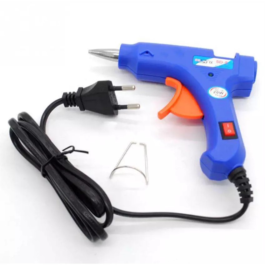 ♈ ปืนกาวแท่ง ปืนยิงกาว Super Hot Melt Glue Guns ปืนยิงกาวร้อน GT10 100W (สีน้ำเงิน) SczdTH