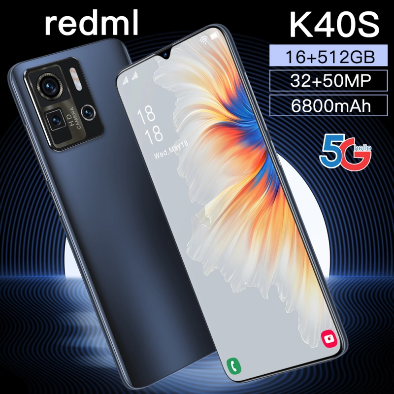 ภาพหน้าปกสินค้าโทรศัพท์มือถือ Redml K40S สมาร์ทโฟนAndroid11.0 มือถือเต็มจอ6.7 นิ้ว ปลดล็อคด้วยใบหน้า สมาร์ทโฟนคุณภาพเสียง การจดจำลายนิ้วมือ คุณภาพดีๆ