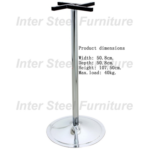 Inter Steel โต๊ะบาร์ โครงขาโต๊ะบาร์ ทำจากเหล็ก รุ่น T-2OSCR (โครเมี่ยม) Bar table Frame, bar table, steel bar table)
