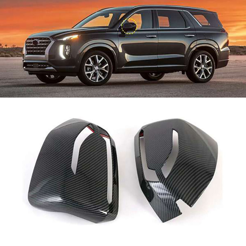 Door Side Mirror Cover Trim Rear View Cap Overlay Molding Garnish for Hyundai Palisade 2019 Car Accessories