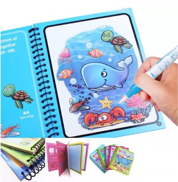 ?สมุดระบายสี ด้วยน้ำเปล่า ระบายซ้ำได้ ‼️ Magic Water Book