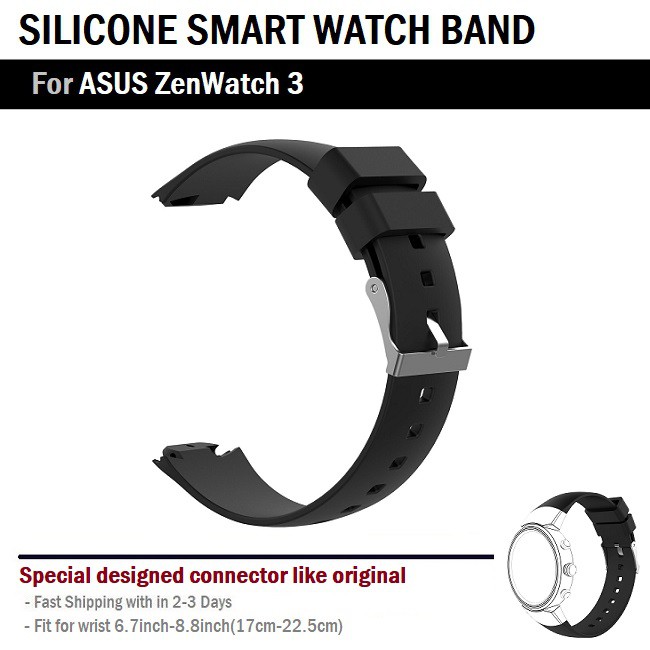 สาย ซิลิโคน สำหรับ นาฬิกา ASUS Zenwatch 3 - Replacement Silicone Band Smart Watch