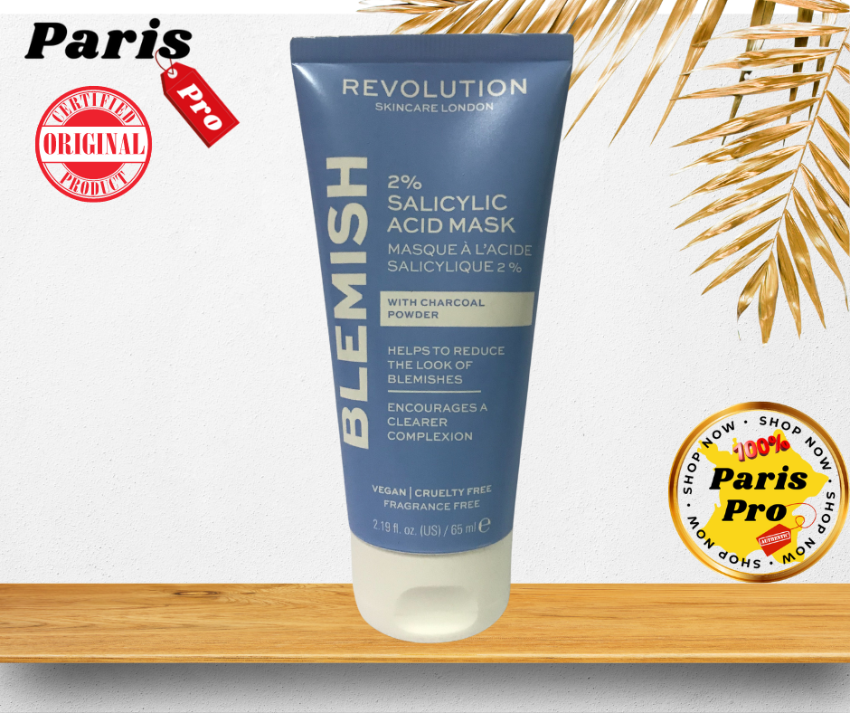มาส์กผลัดเซลผิวให้กระจ่างใส ลดเลือนจุดด่างดำ Revolution Skincare Blemish 2 Salicylic Acid Mask