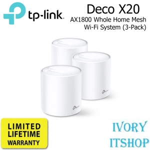 สินค้า TP-LINK Deco X20 AX1800 Whole Home Mesh Wi-Fi System Pack 3