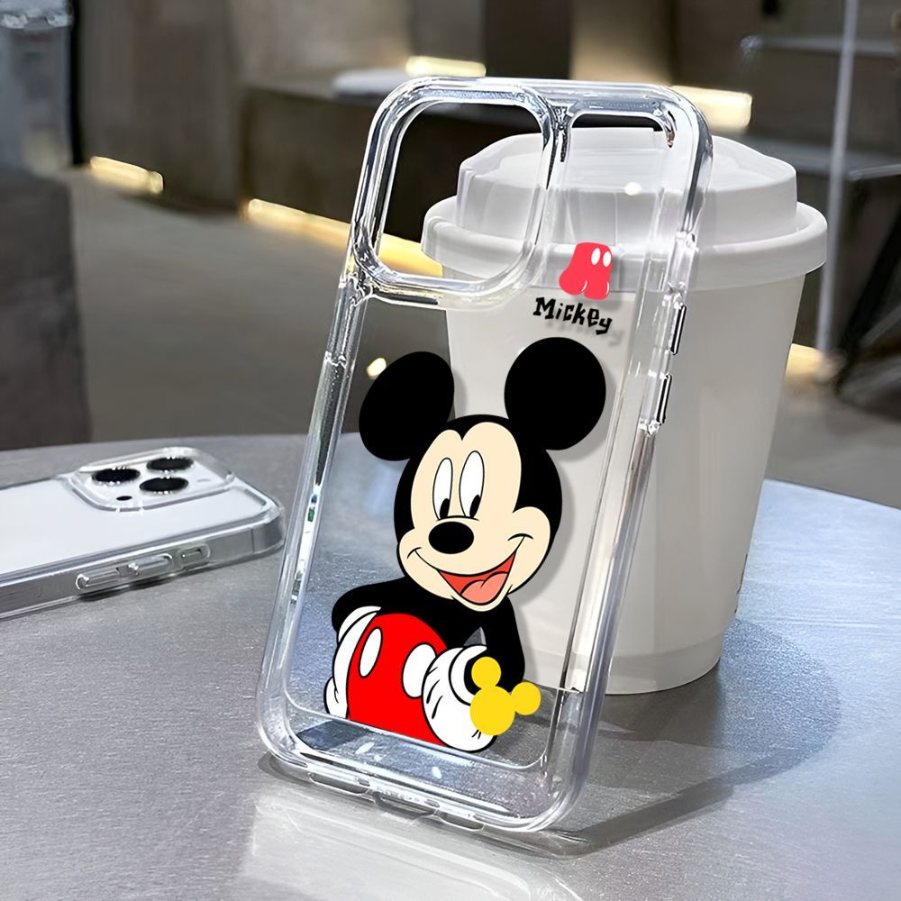 For IPhone 14 Pro Max IPhone Case Thickened TPU Soft Case Clear Case Shockproof Cartoon Cute Compatible for IPhone 11 Pro Max