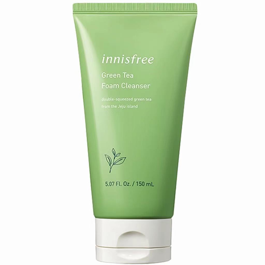 โฟมล้างหน้า Innisfree Green Tea Cleanser 150ml ครีมล้างหน้าให้ความชุ่ม