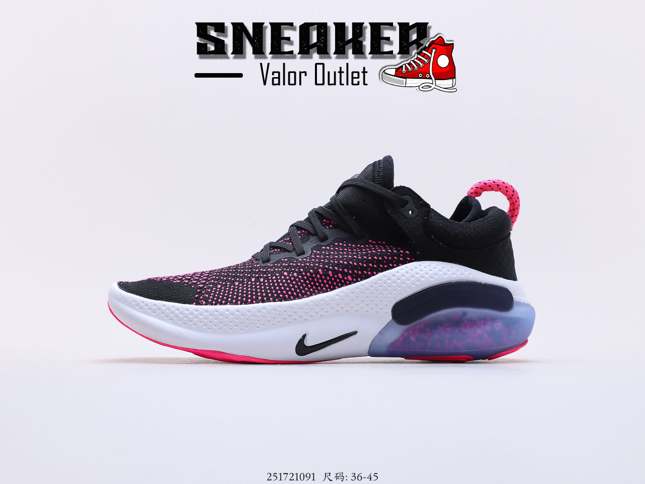【Sneaker Valor】รองเท้าNike Joyride Run Flyknit - Black purple รองเท้าวิ่ง รองเท้าผ้าใบแฟชั่น รองเท้าลำลอง ถ่ายจากรีวิวสินค้าจริง100%
