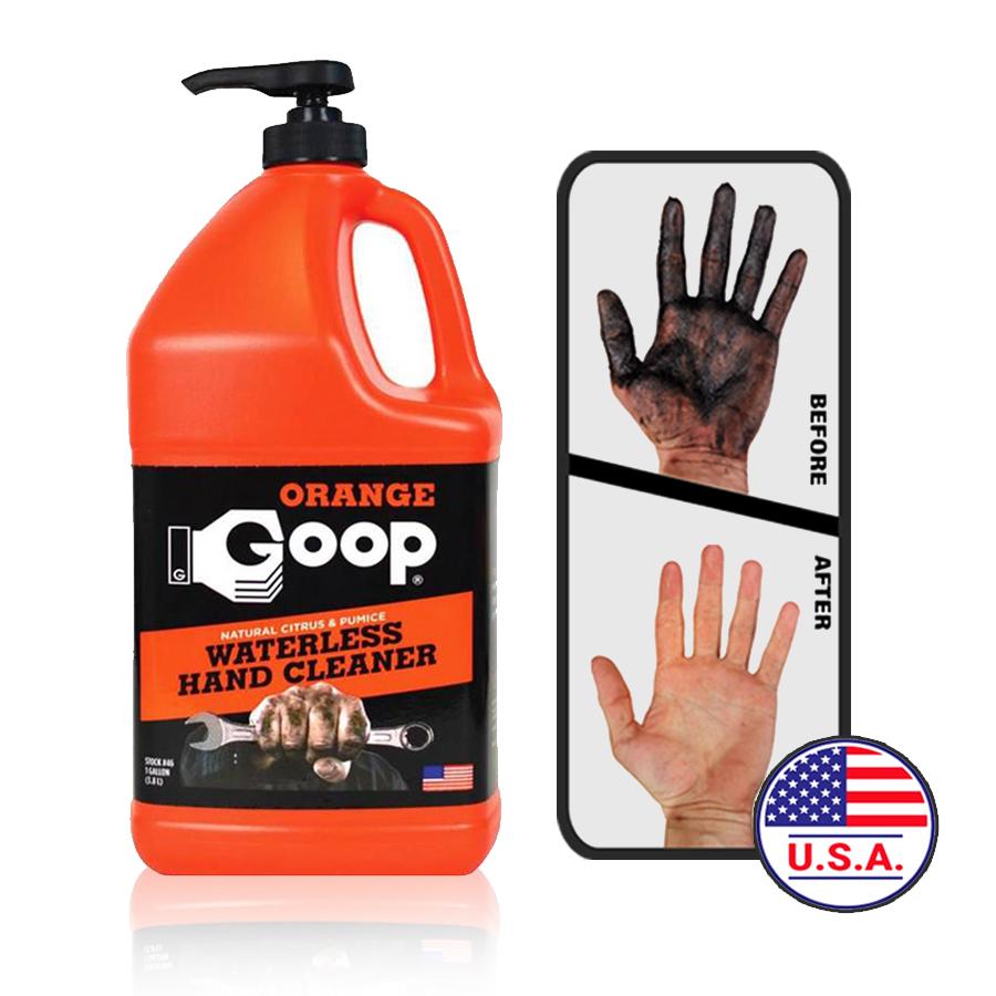 Orange Goop USA ครีมล้างมือช่าง ชนิดไม่ต้องใช้นํ้า ขจัดนํ้ามันเครื่องและจารบี (3.8 ลิตร)