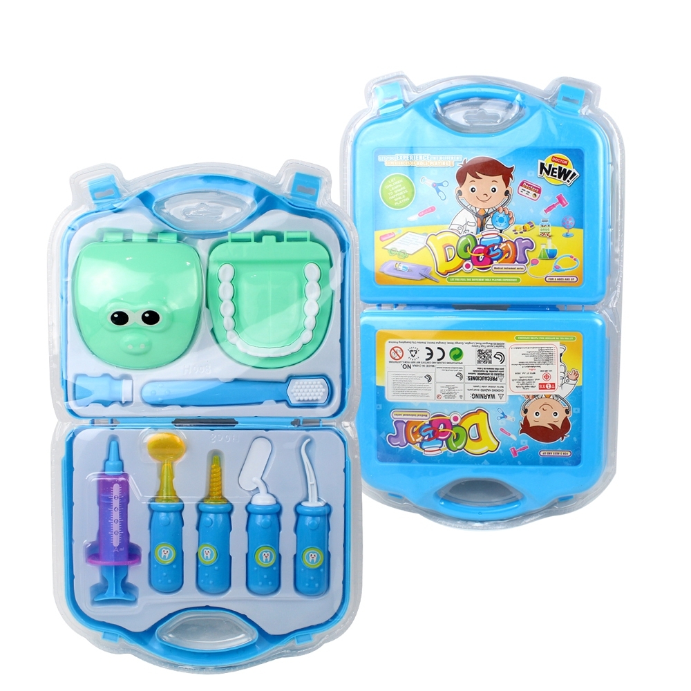 Telecorsa  ชุดหมอฟันของเล่น ชุดสอนแปรงฟัน  (คละสี) รุ่น  Doctor-dentiest-bag-portable-00A-Toy