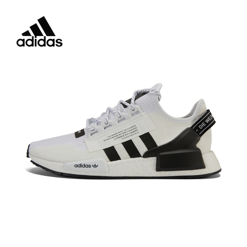 〖รับประกันสินค้า 3 ปี〗adidas Nmd R1 V2 Men S And Women S รองเท้าผ้าใบกีฬา A135 The Same Style