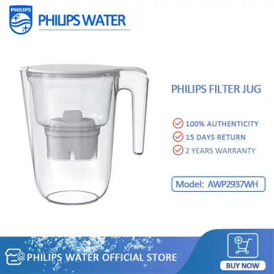 Philips Water Filter Jug Micro X AWP2937WH Removes all suspended solids for purest tasting water as drinking water Jug [Warranty 2 YEAR]