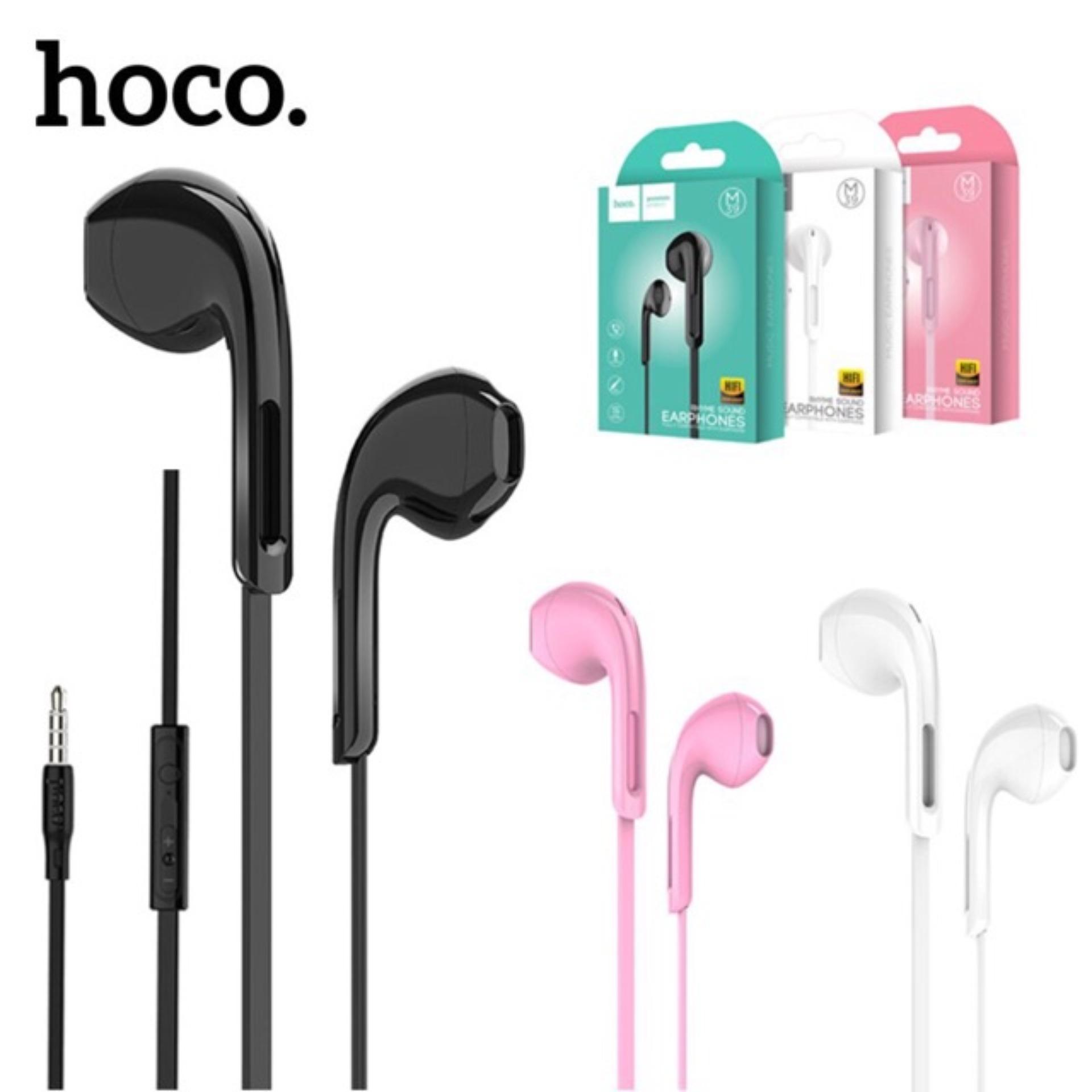 HOCO M39 แท้ 100% สัมผัสเสียงสายหูฟัง 3.5 มิลลิเมตร  Small Talk พร้อมไมค์ Rhyme Sound Earphones ปรับเพิ่มลดเสียงได้