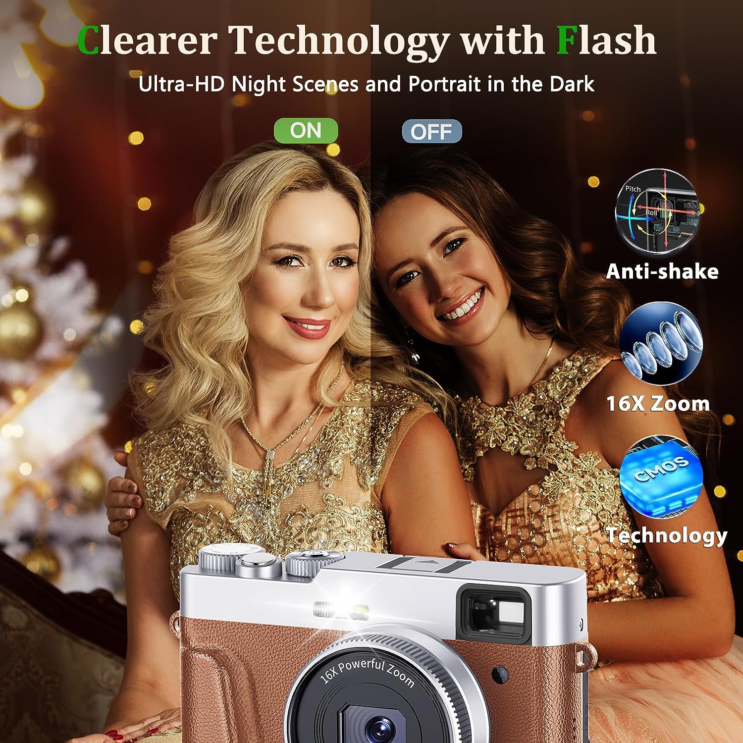 Full HD digital zoom camera 50 megapixel 16x 5K HD camera professional