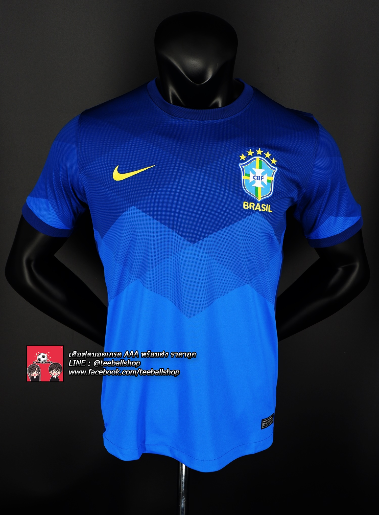 เสื้อฟุตบอลยูโร ทีมชาติ บราซิลชุดเยือนปี 2020/21 Brazil Home Jersey Away 2020/21 (ภาพถ่ายจากของจริง) Top Thai Quality football soccer jerseys shirts AAA