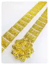 ภาพขนาดย่อของภาพหน้าปกสินค้าVintage jewelry jewelry Thai Thai dress belt ladies belt color belt gold belt Gold Belt Roma s nego slimming Lahore จากร้าน Vintage jewelry บน Lazada ภาพที่ 2