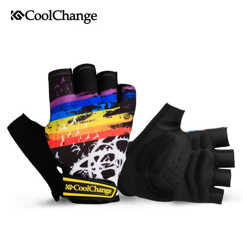 Half Finger Cycling Gloves Bicycle Outdoor Sport Breathable Anti-skid Fingerless