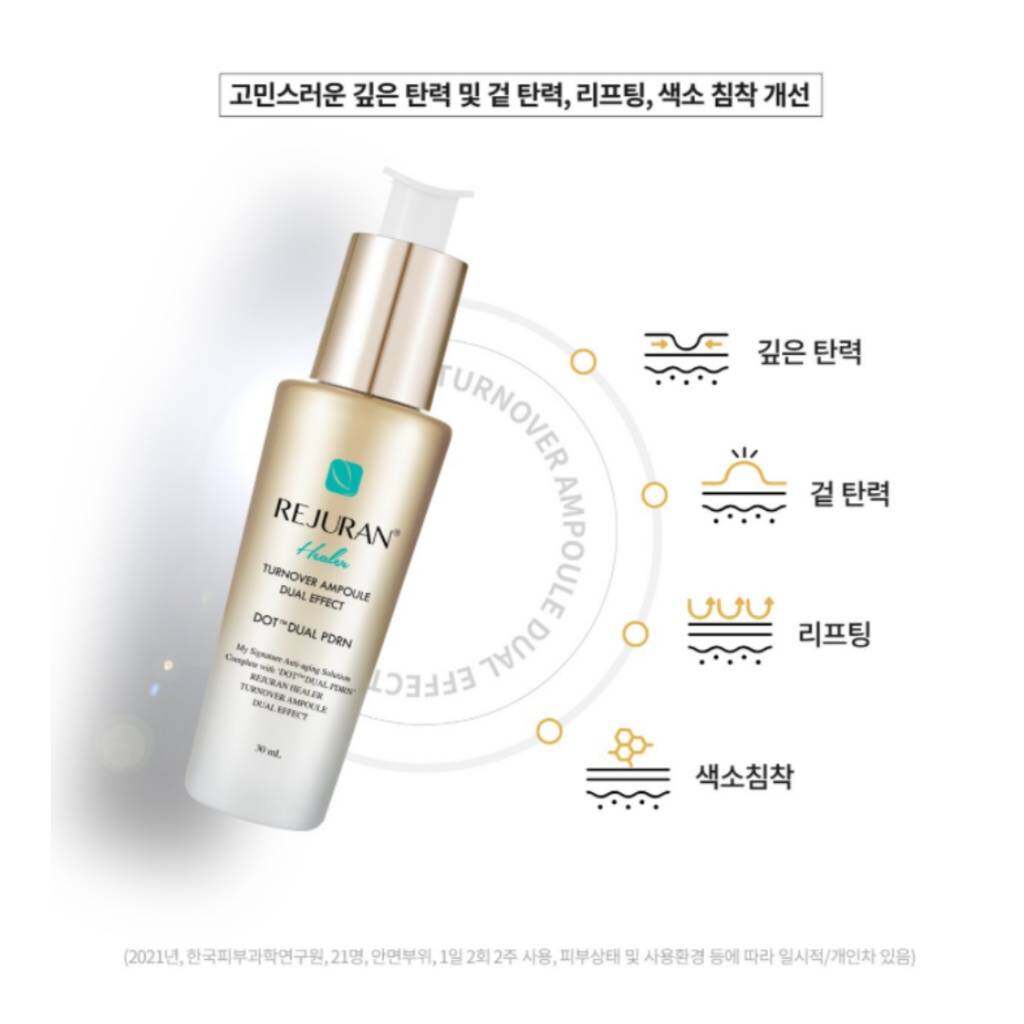 Ampoule Rejuran Healer Turnover 30ml * 2 Pièces - Soin Régénérant Coréen - Neuf - Exp 2026