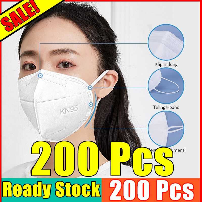 200pcs white kn95 หน้า กาก อนามัย MASKER KN95 facemask K N 95 Wholesale facemask with design Anti-PM 2.5 kN95สินค้าราคาโรงงาน จัดส่งภายใน 11-14 วัน