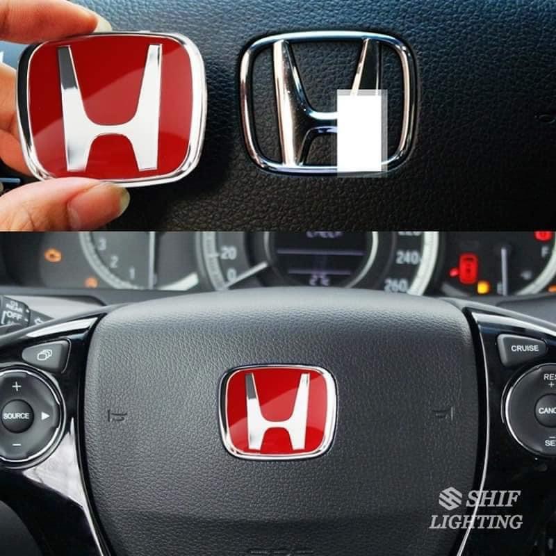 H แดง พวงมาลัย Logo พวงมาลัย Honda ทุกรุ่น