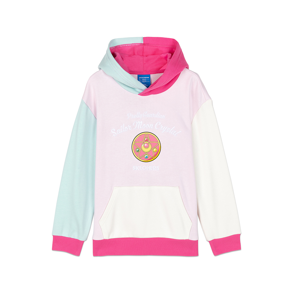 Skechers สเก็ตเชอร์ส เสื้อสเวตเตอร์มีฮู้ด เด็กผู้หญิง Sailor Moon Crystal Hooded Pullover - L420G058-008K