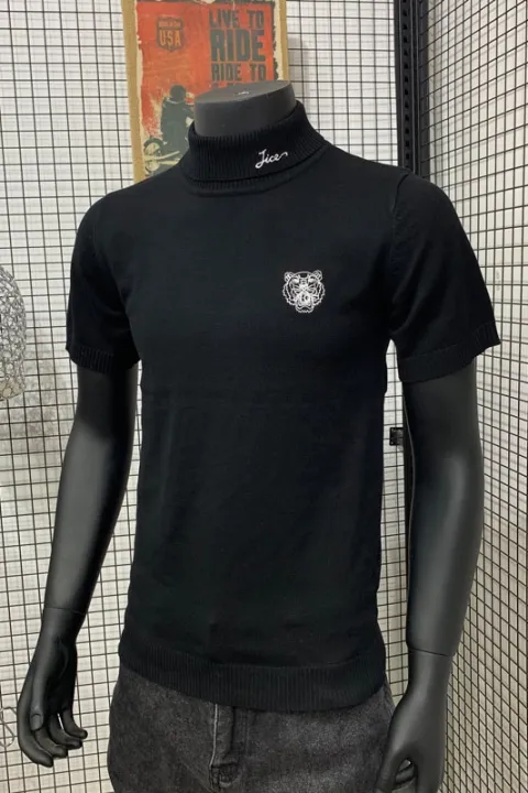 embroidered turtleneck mens