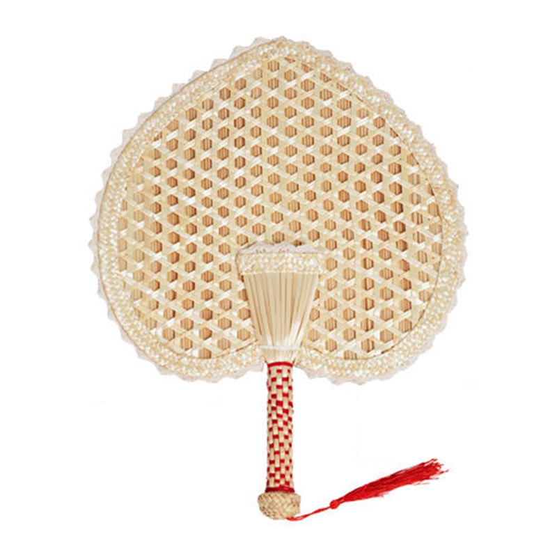 Hand-Woven Woven Straw Hand Fan Old Natural Environmentally Friendly Summer Cooling Mosquito Repellent Hand Fans