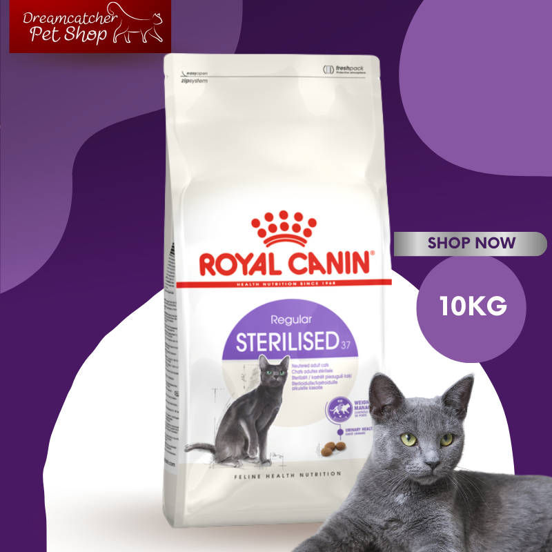 Royal Canin Sterilised 10 kg อาหารแมวโตทำหมัน อายุ 1 ปีขึ้นไป ขนาด 10 ...
