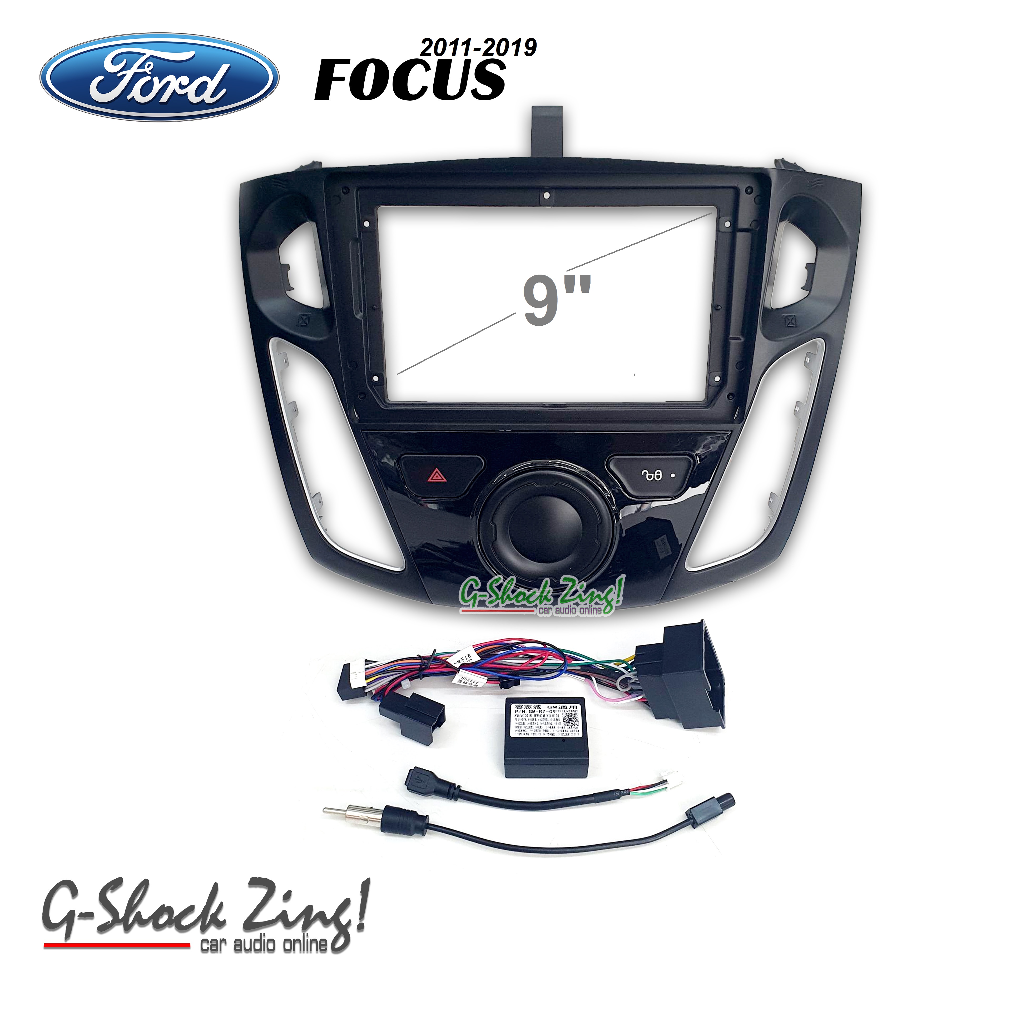 หน้ากากตรงรุ่น/บิ้วอิน สำหรับใส่จอแอนดรอย ขนาด 9 นิ้ว+(แคนบัส) สำหรับ