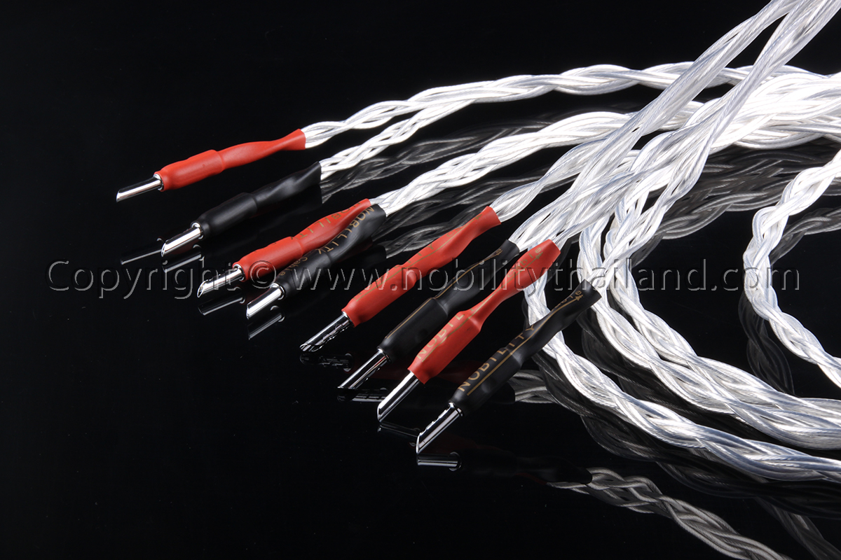 Nobility Speaker Cable สายลำโพง รุ่น Shark S880LB 6N single crystal