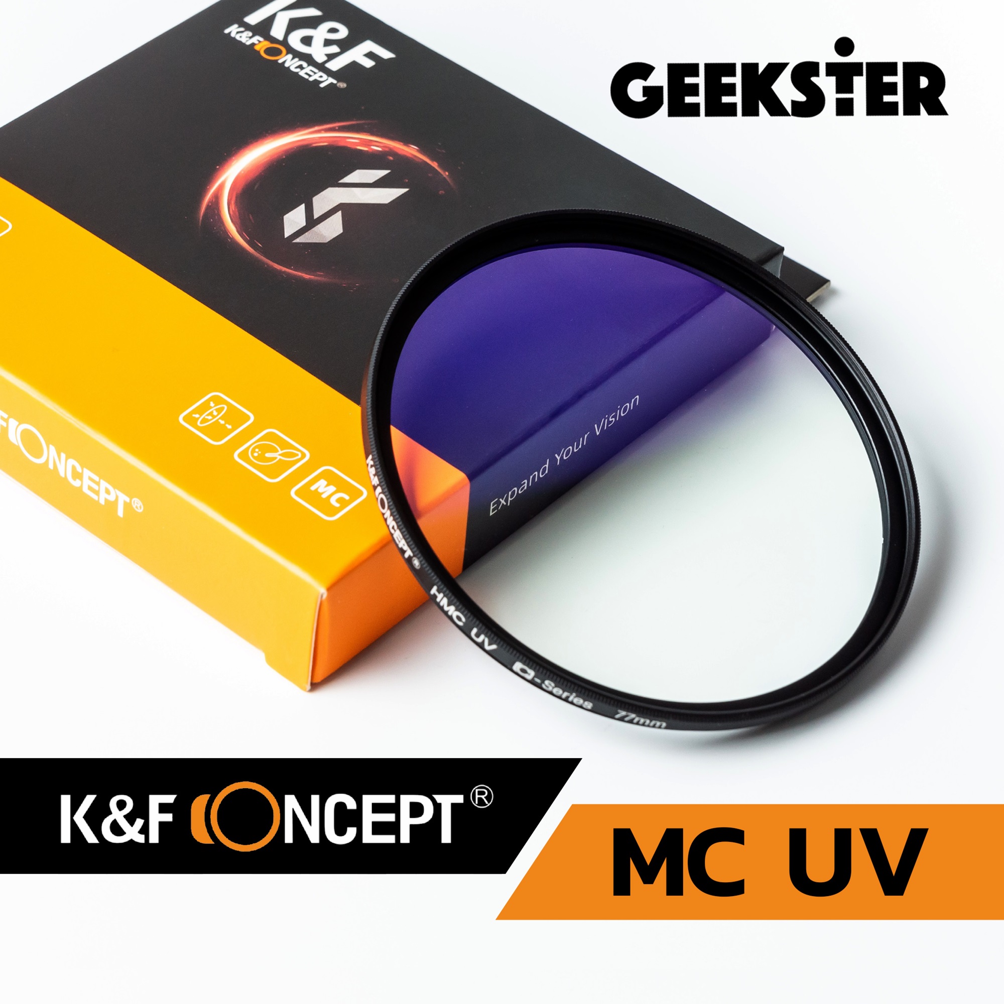 K&F MC UV Filter แก้ว Japan 37mm / 39mm / 40mm / 40.5mm / 43mm / 46mm / 49mm / 52mm / 55mm / 58mm / 62mm / 67mm / 72mm / 77mm ( FILTER MC UV อย่างดี ) ที่กรองรังสียูวีโซด์ขนาดบางเป็นพิเศษ Professional MC  ( ฟิลเตอร์ บางพิเศษ ) KF Multi Coated HMCFilter