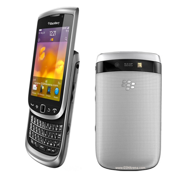 BlackBerrys Torch 9810 GSM 3.2 นิ้วกล้อง BlackBerrys OS 5MP 8GB ROM คีย์บอร์ดโทรศัพท์มือถือ