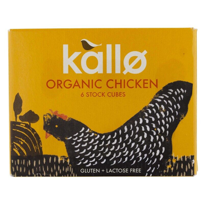 สินค้าออร์แกนิค Kallo Organic Chicken Stock Cubes 66g.