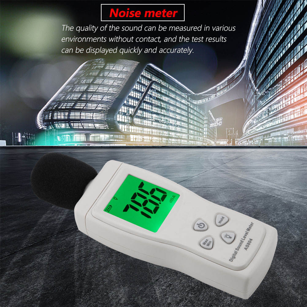 เครื่องวัดระดับเสียง SMART SENSOR AS804 Digital sound level meter test ...